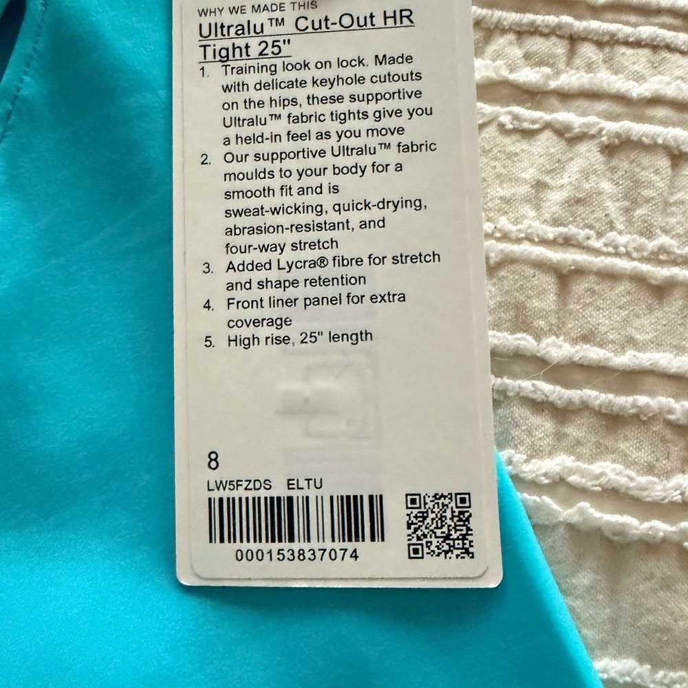 Lululemon bundle lot NWT SIZE 8 leggings and tank - Picture 4 of 6